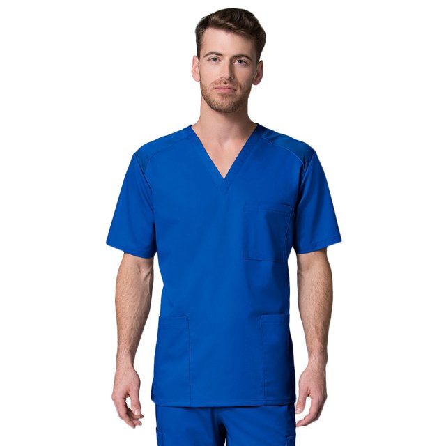 Maevn Mens EON Mesh Panel 3-Pocket V Neck Top