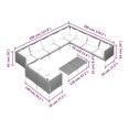 thumbnail image 4 of vidaXL 11 Piece Garden Lounge Set with Cushions Poly Rattan Dark Grey, 4 of 5