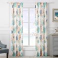 thumbnail image 1 of Greenland Home Fashions Montego Window Panel Pair Aqua, 1 of 3