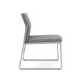 thumbnail image 4 of Gansett Reception Waiting Room Armless Guest Chair / Silver Steel / Gray, 4 of 5