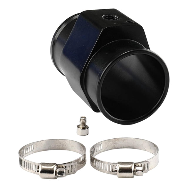 funtasica Universal Water Temp Joint Pipe Aluminum Alloy 3 Way Coolant Attachment Radiator 30MM