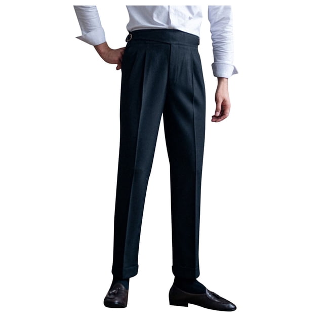 Pantalon Décontracté pour Homme Pantalon de Mode pour Hommes Coupe Ajustée Pantalon Habillé Classique Décontracté Pantalon Habillé d'Affaires Pantalon Formel pour Hommes