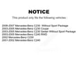 thumbnail image 2 of Transit Auto Front Coated Disc Brake Rotors and Semi-Metallic Pads Kit for Car Mercedes-Benz C230 C240 KGF-100267, 2 of 11