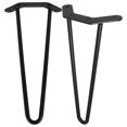 thumbnail image 1 of Shisuyan 2Pcs Table Legs Hairpin Table Legs Metal Table Legs Home Hairpins Legs Desk Accessories, 1 of 8