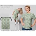thumbnail image 5 of oneOone Georgette Viscose Mint Green Fabric Animal Craft Projects Decor Fabric Printed By The Yard 42 Inch Wide, 5 of 5