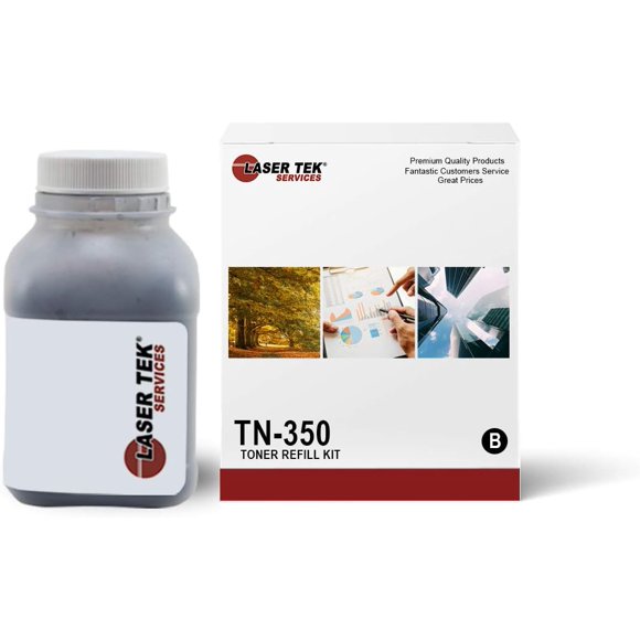 czcpp-Compatible Toner Refill Kit Replacement for Brother TN350 TN-350 Works with Brother HL-2040 2040N, MFC-7220 7225, DCP-7010 Printers (Black, 1 Pack) - 2,500 Pages
