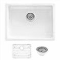 thumbnail image 3 of Rovati USA RVL2420WH Évier de Cuisine à Bol Unique Incrusté et Inclinable 24 Pouces - Blanc, 3 of 4