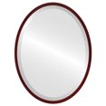 thumbnail image 1 of London Framed Oval Mirror - Black Cherry - 19" x 25", 1 of 7
