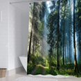 thumbnail image 4 of Rideaux de Douche en Tissu Polyester, Rideau de Douche Imprimé Numériquement pour Ferme et Forêt, 4 of 7