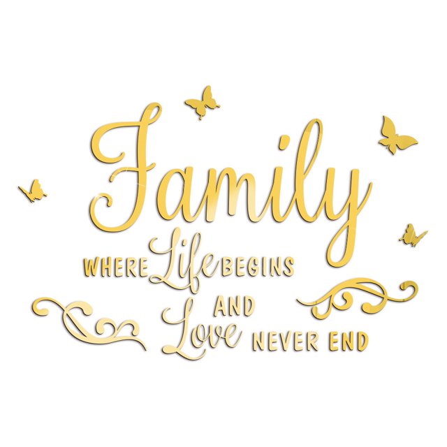 Combination Mirror Acrylic Children's Room Waterproof Self-Adhesive Wall Sticker