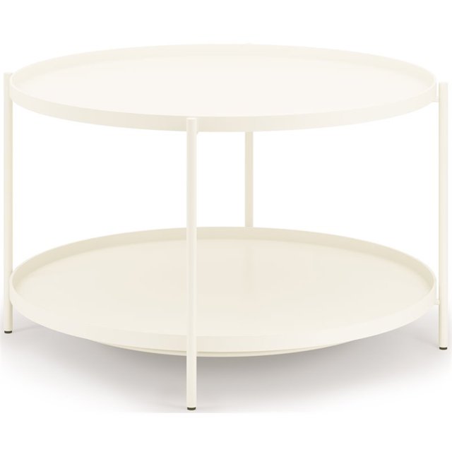 Simpli Home Monet Industriel 32 Pouces Table Basse en Métal en Crème