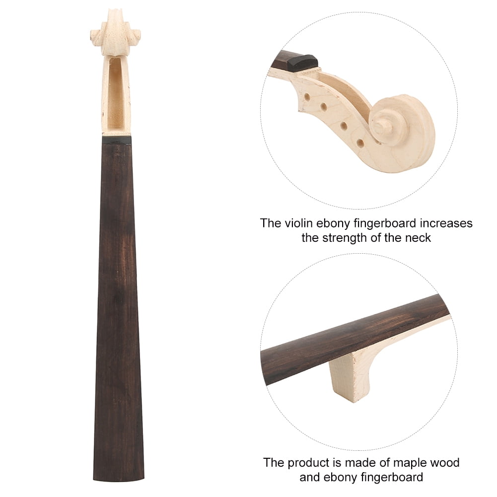 Made Of Maple Wood And Ebony Fingerboard Maple Violin Neck, Violin Neck, Accessories For Show Instrument Lovers Training Beginner