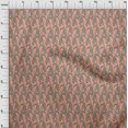 thumbnail image 3 of oneOone Silk Tabby Fabric Leaves & Floral Block Printed Craft Fabric BTY 42 Inch Wide, 3 of 5