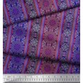 thumbnail image 2 of Soimoi Tissu Satin Modal Rayé & Imprimé Kaléidoscope Mandala au Mètre 42 Pouces de Large, 2 of 3