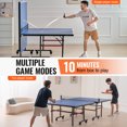 thumbnail image 4 of VEVOR Table de Ping-Pong Pliable Table de Tennis de Table de Jeu Intérieure avec Filet de Serrage, 4 of 9