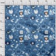 thumbnail image 3 of oneOone Cotton Poplin Medium Blue Fabric Tool Craft Projects Decor Fabric Printed By The Yard 56 Inch Wide, 3 of 4