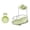 Green, variant on Hamster Food And Water Bowl | Small Animal Automatic Feeder Food Bowl Transparent Stable Dispenser For Gerbils Mice Hedgehogs Parrots Ferrets