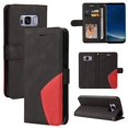 thumbnail image 1 of Case for Samsung Galaxy S8 Leather Wallet Book Flip Folio Stand View Cover - Black, 1 of 5
