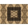 thumbnail image 1 of Ahgly Tapis Rectangulaire Lavable en Machine Intérieur Transitionnel Marron, 2 Pieds x 5 Pieds, 1 of 7