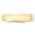 thumbnail image 2 of 10K Or Jaune 5mm Bande Légère Demi-Rond Taille 10.5, 2 of 3