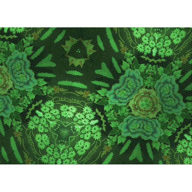 Ahgly Company Tapis Rectangulaire Lavable en Machine Intérieur Transitionnel Vert Émeraude Profond, 2 Pieds x 4 Pieds