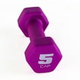 thumbnail image 1 of CAP, 5lb Neoprene Dumbbell, Magenta, Single, 1 of 4
