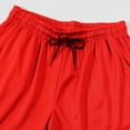 thumbnail image 5 of Sentmoon Mens Shorts Athletic High Waist Loose 2025 Summer Beach Shorts Drawstring Solid Color Quick Dry Running Shorts with Pockets Comfy for Sports Wear Red XXL, 5 of 5