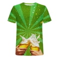 thumbnail image 4 of Birdeem Nouveau T-Shirt pour Hommes à la Mode 3D Imprimé Bière Non Positionné Manches Courtes Col Rond T-Shirt Haut de Sport Décontracté Blouses, 4 of 5