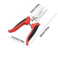 thumbnail image 3 of Dvkptbk Stainless Steel Electrical Scissors Stainless Steel Multi Functional Shear Strong Iron Shears Garden Shears Horticultural Fruit Branch Shears Slip Proof and Labor Saving Household Tools, 3 of 6