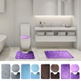 thumbnail image 1 of LSLJS Bath Mats for Bathroom - Bathroom Rugs Memory Foam Bath Mat Set 3 Pcs Bathroom Rugs Set Toilet Mats Soft Comfortable Water Absorption Nonslip Thick Machine Wash, 1 of 5