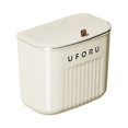 thumbnail image 1 of Strong Load-bearing Enlarge Caliber Hanging Trash Bin with Lid Punching Free Kitchen Large Capacity Wall Mounted Garbage Can Household Products, 1 of 10