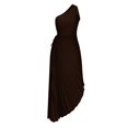 thumbnail image 4 of YEAHITCH Boho Dresses One Shoulder Sweater Dresses For Women Short Sleeve Pullover Printed Jacket Dress Spring Orange, 4 of 6