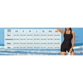 thumbnail image 2 of Charmo Bathing Suits for Women One-Piece Athletic Swimsuits Racerback Boyleg Sports Swimwear, 2 of 6