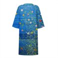 thumbnail image 4 of Robes pour Femmes 2024 Été Surdimensionnée Décontractée Ample Coton Lin Manches Courtes Col Rond Robe Manches Courtes Col Rond Robe Rabais de 50 % Liquidation!, 4 of 5