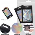 thumbnail image 3 of 100 Pcs Sacs Holographiques avec Fenêtre Transparente, Sacs Refermables pour Petits A3Z2, 3 of 8