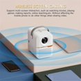 thumbnail image 2 of P10 Smart 4K WiFi Portable 1080P Home Theater Video LED Bluetooth Mini Projector Android 10 Projector US PLUG(White), 2 of 5