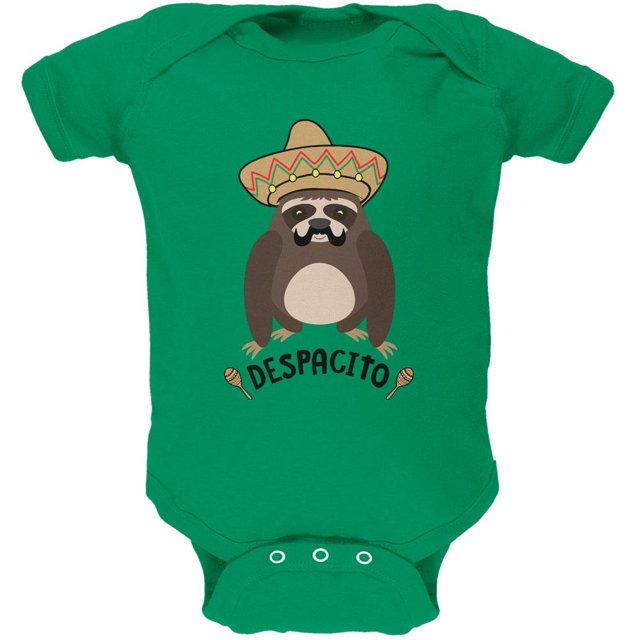 Despacito Signifie Lentement Jeu de Mots Drôle Sloth Doux Bébé une Pièce