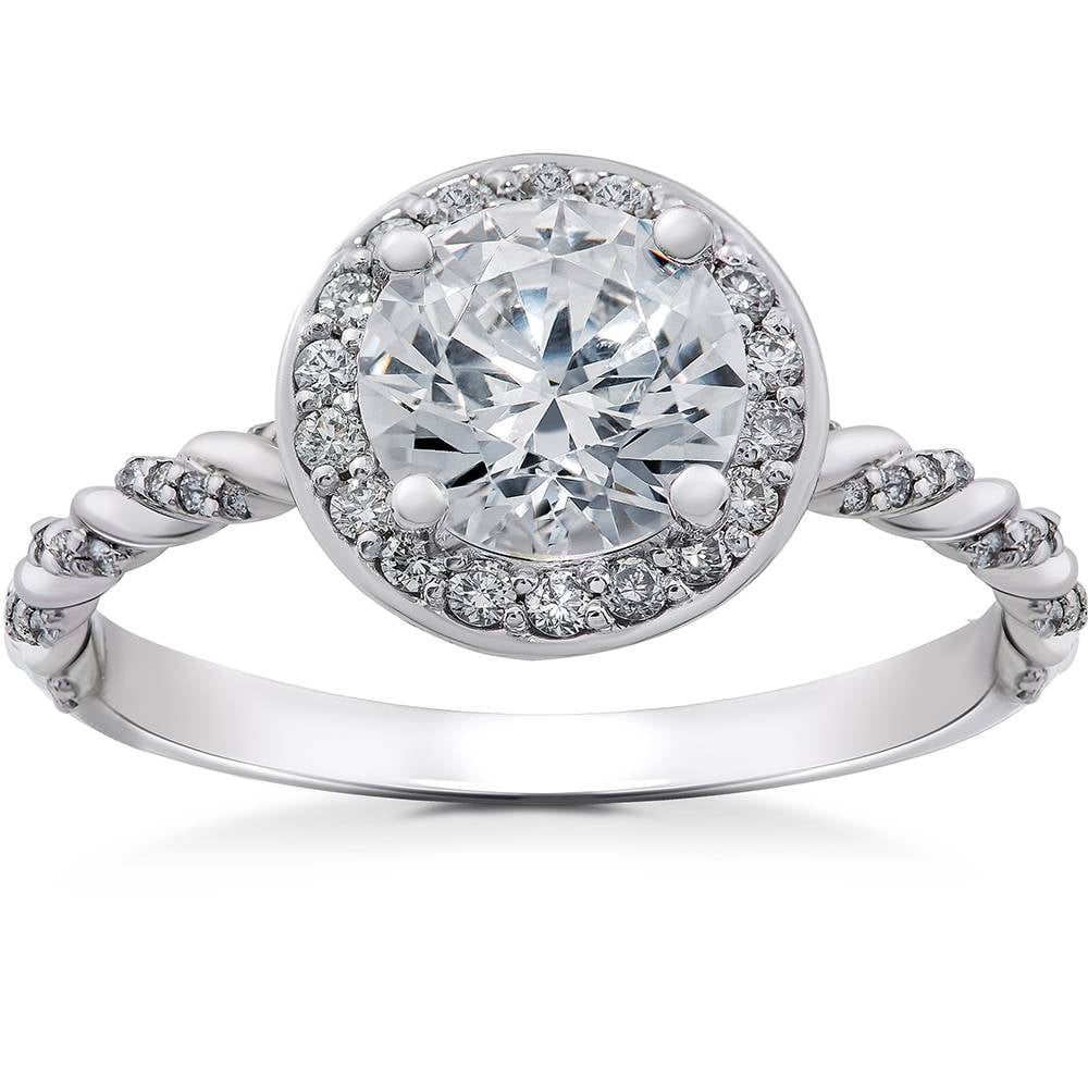 1/3ct Diamond McKenna Halo Engagement Ring Setting
