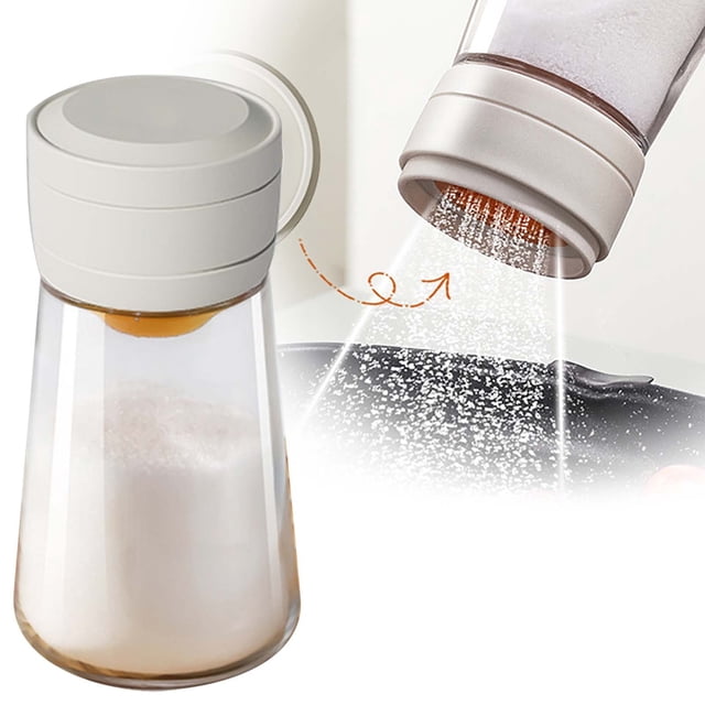 Glass Jars With Sealed Lids And Shaker For Organized Kitchen Pantry Storage And Countertop Display