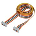 thumbnail image 1 of Unique Bargains 1 Pcs 14 Pin Flat Rainbow Ribbon Cable FC/FC Female Connector 4.9FT 2.54mm Pitch Breadboard Jumper Wires, 1 of 4