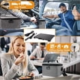 thumbnail image 4 of Aotto Portable Oven, 12V, 24V, 110V Portable Food Warmer, Mini Personal Microwave Heated Lunch Box for Work Reheating and Cooking Meals in Truck, Vehicle, Travel, Camping, Picnic, Gray, 4 of 7