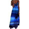 thumbnail image 2 of Fankiway Robe Imprimée à Bretelles Dos Nu de Printemps/été à la Mode pour Femme Robes d'Été de Plage pour Femmes Grande Taille Robes pour Femmes, 2 of 5