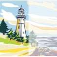 thumbnail image 3 of Plaid Kit de peinture moderne par numéro, Phare, 3 of 5