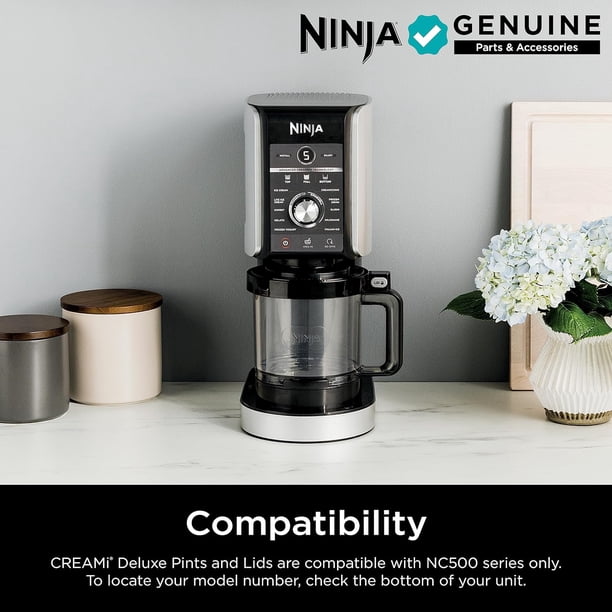 Ninja Creami Deluxe Pints 2-Pack, Compatible with NC500 Series Ice