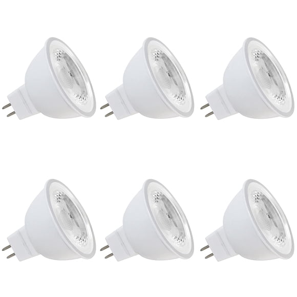 Makergroup Mr16 Led Bulb Outdoor Landscape Mr16 Light Bulbs 3W Gu5.3 Bi-Pin Base 12V Low Voltage Led Spotlights Warm White 2700K-3000K For Landscape Lighting Garden Yard Lights 6-Pack