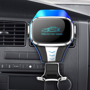 EGNMCR Car Wireless Charger, 15W Wireless Car Charger Qi Fast Charging Auto Clamping And Wireless Car Charger Mount, Gift
