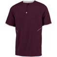 thumbnail image 1 of Adult Short Sleeve Pullover, Maroon & White - Small, 1 of 1