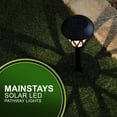 thumbnail image 4 of Mainstays 8 Lumen Solar Outdoor Lattice Pathway Lights, Black (6-pack), 4 of 9