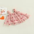 thumbnail image 3 of EIMELI Été Jolie Bébé Filles Robe Douce Sangle Sans Manches Fleurs Imprimé Dentelle Tutu Robe Rose Marguerite 1-2 Ans, 3 of 7