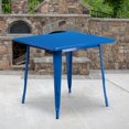 thumbnail image 2 of Bowery Hill Table à Manger Carrée en Métal de 31,5 Po, Bleu, 2 of 2